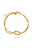 Pulsera con Nudo de Doble Serpiente