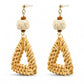 Tropical Poolside Triangle Earrings