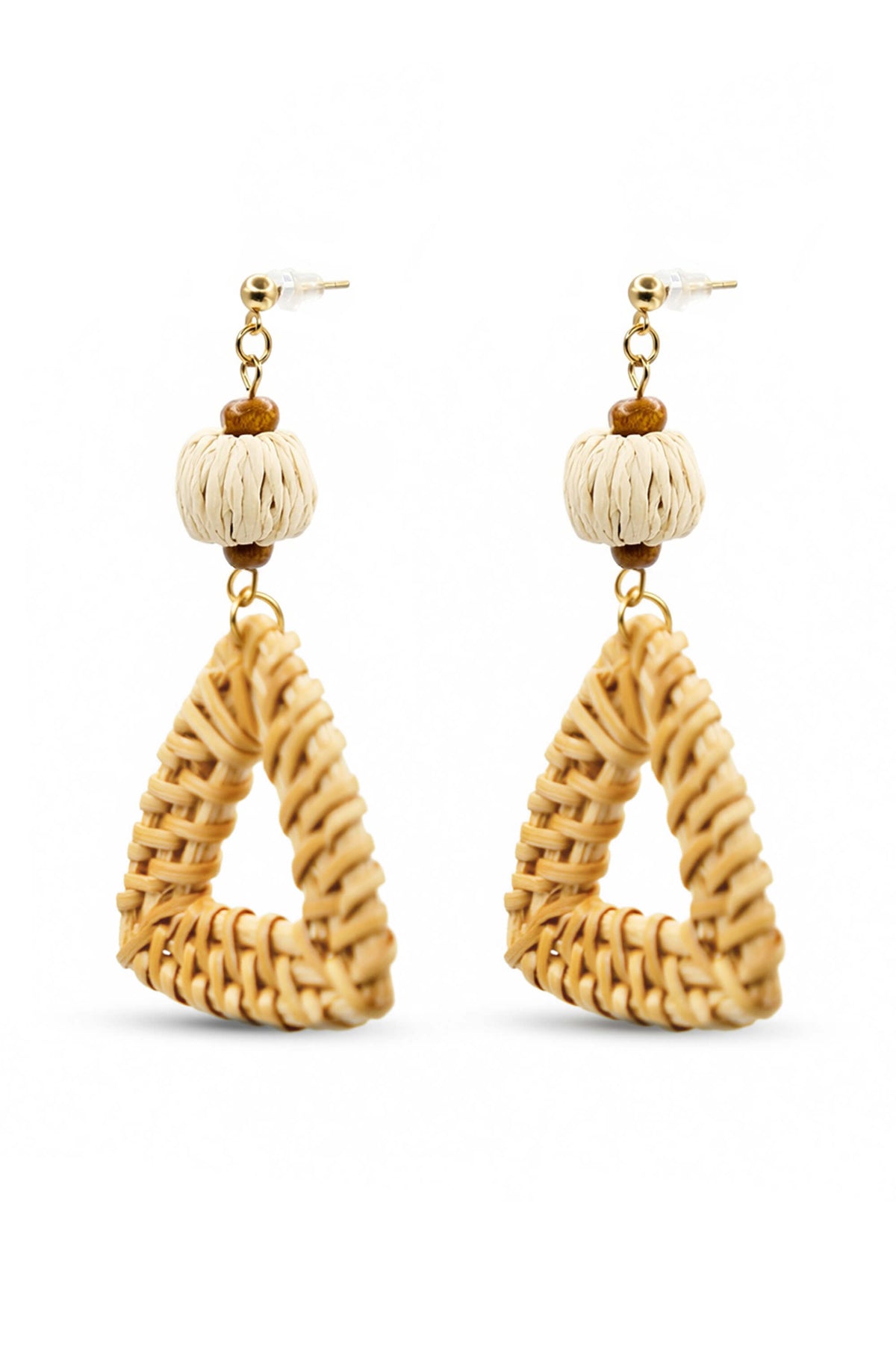 Tropical Poolside Triangle Earrings