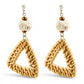 Tropical Poolside Triangle Earrings