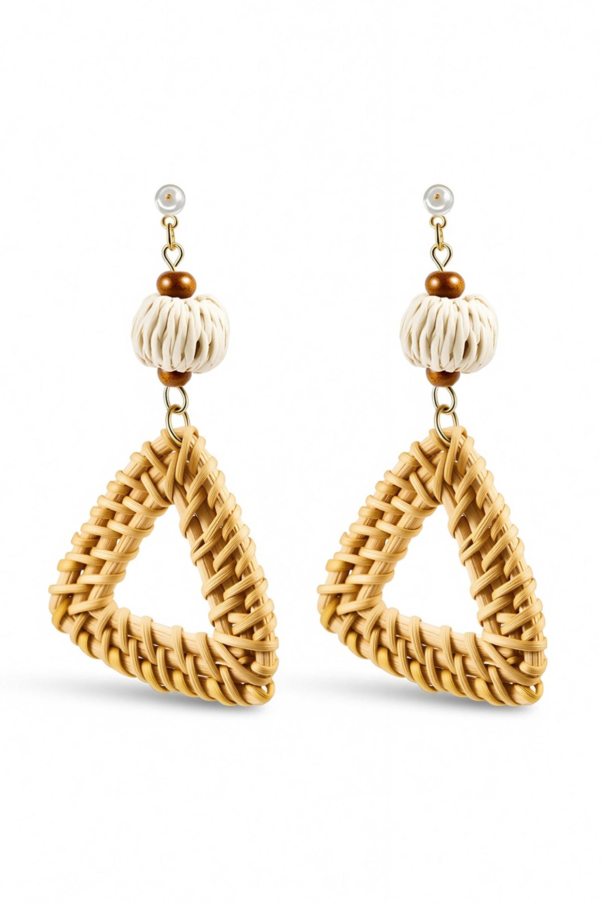 Tropical Poolside Triangle Earrings