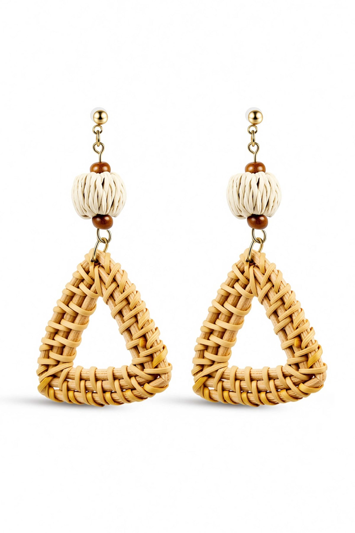 Tropical Poolside Triangle Earrings