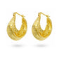 Molten Moon Hoop Earrings