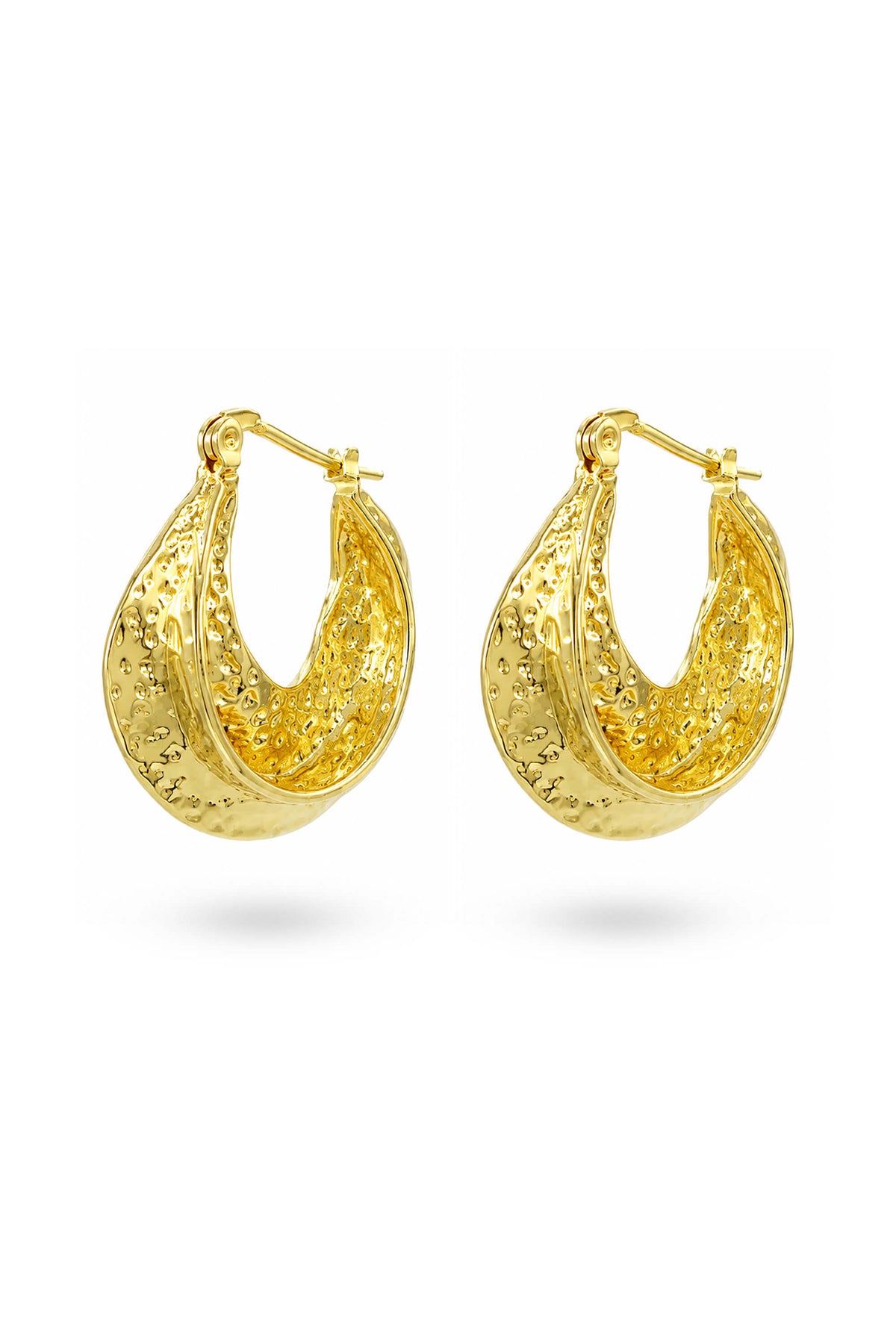 Molten Moon Hoop Earrings