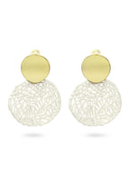Aretes Velo Plateado
