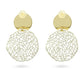 Aretes Velo Plateado