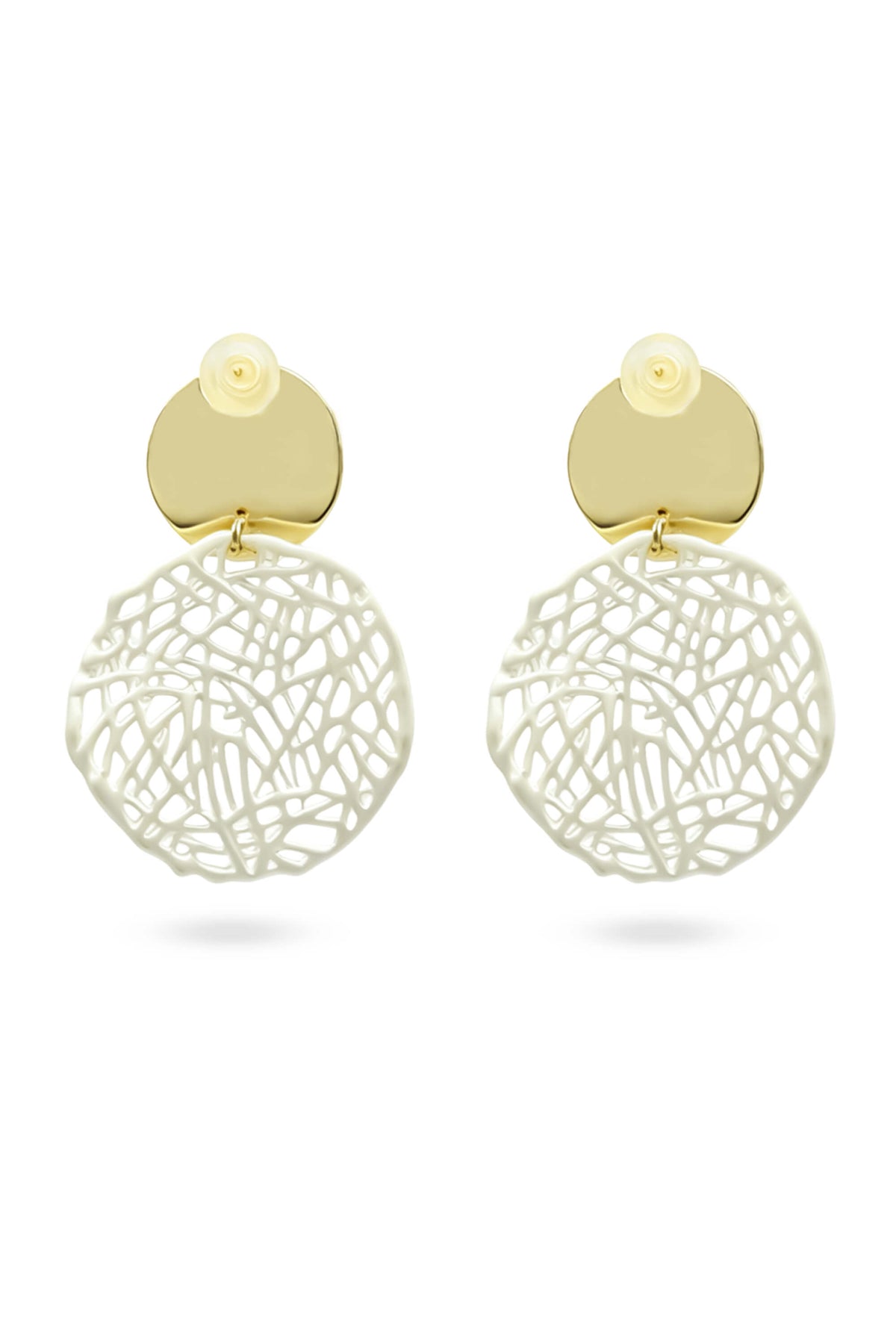 Aretes Velo Plateado