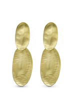 Pendientes de gota ovalados Ripple