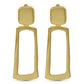 Trapezoid Frame Drop Earrings