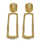 Trapezoid Frame Drop Earrings