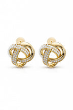 Pendientes de perlas con nudo