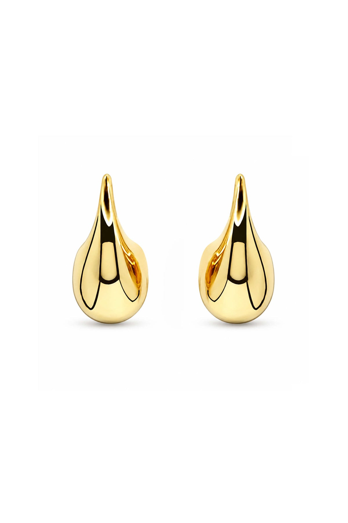 Chunky Teardrop Hook Earrings