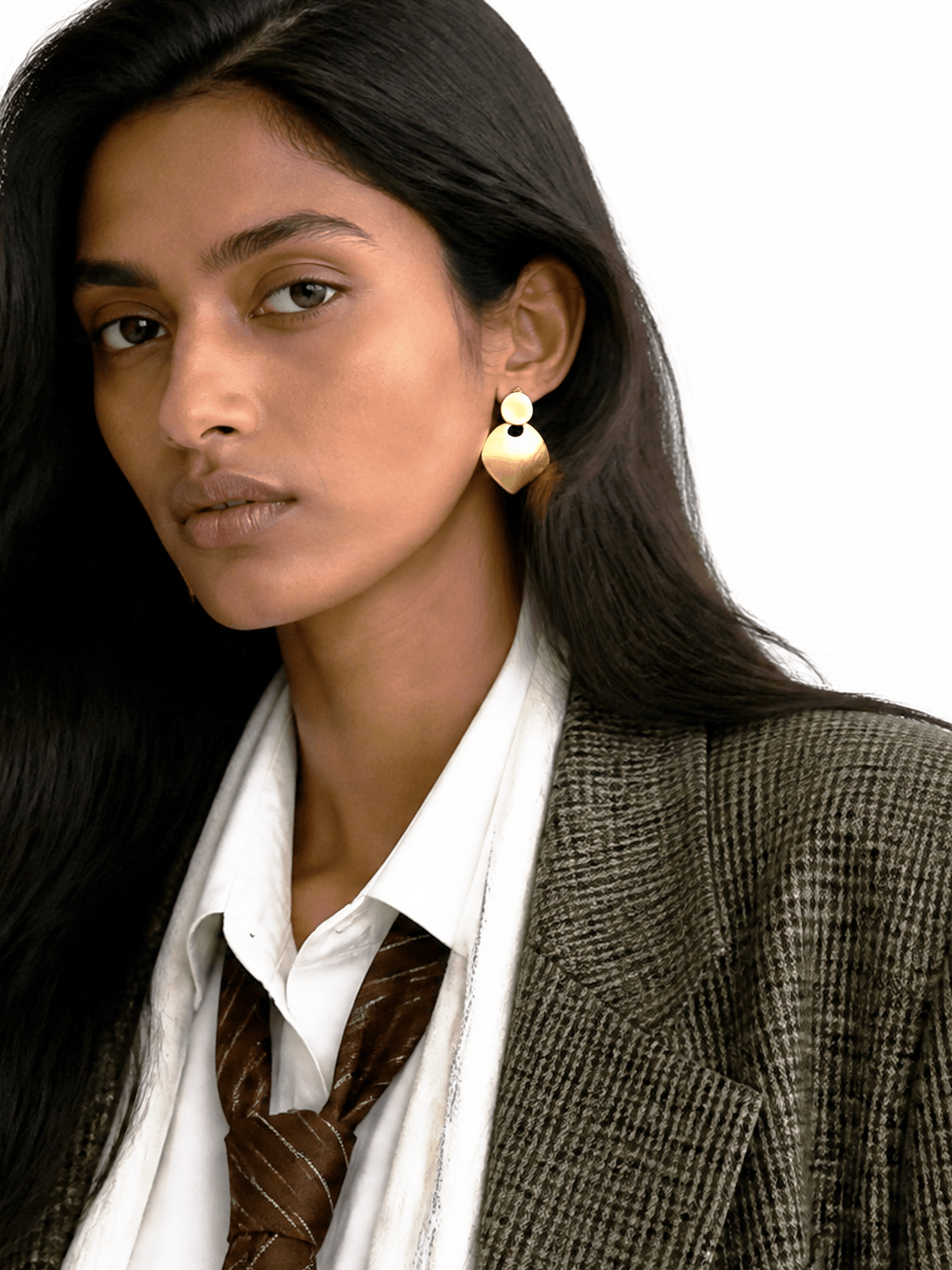 Orbit Rhombus Drop Earrings