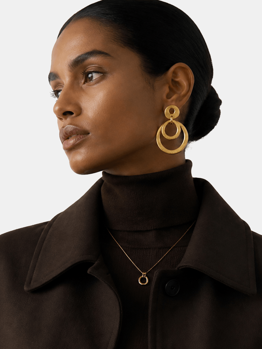 Layered Halo Hoop Earrings