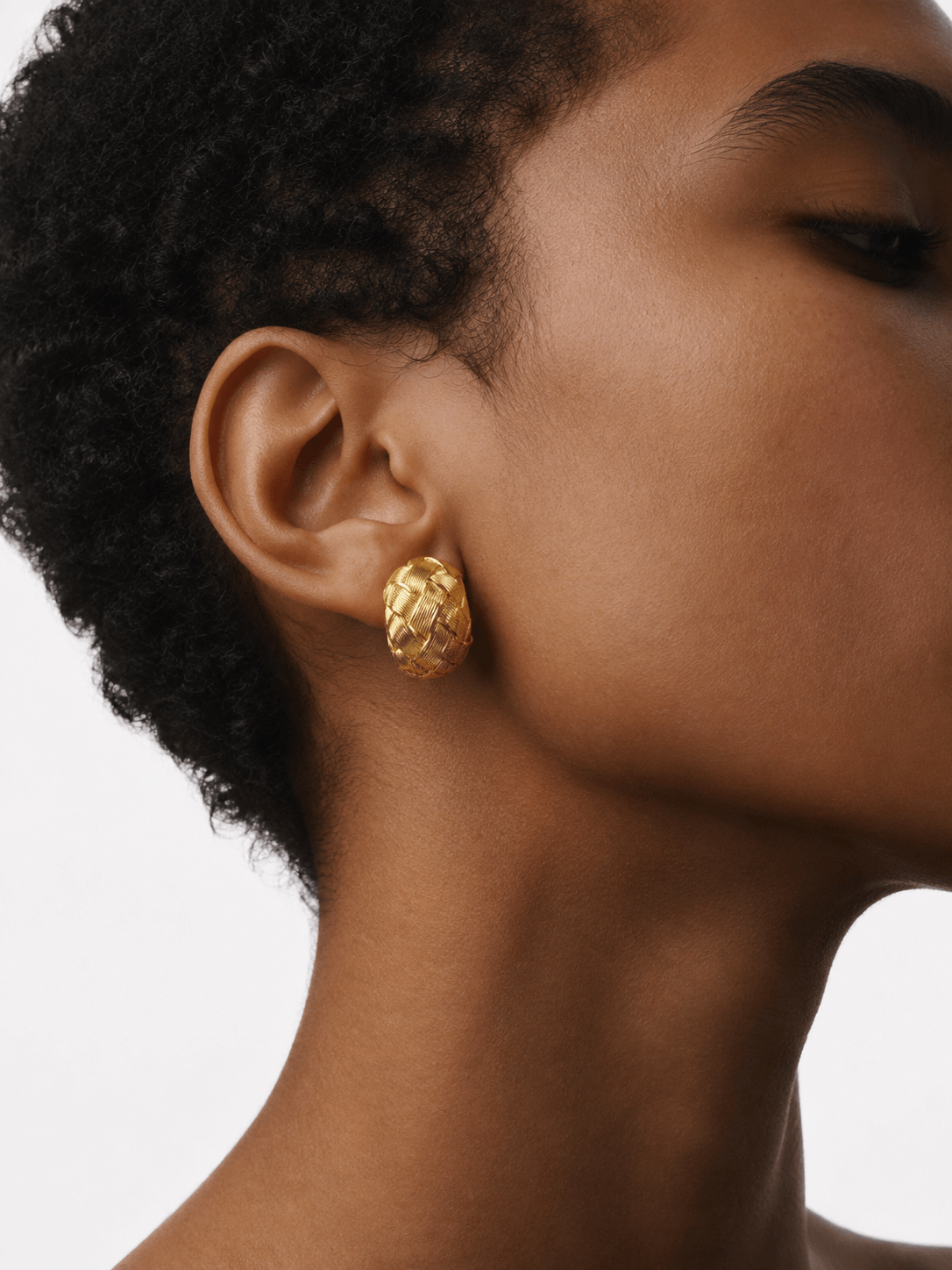 Woven Globe Earrings