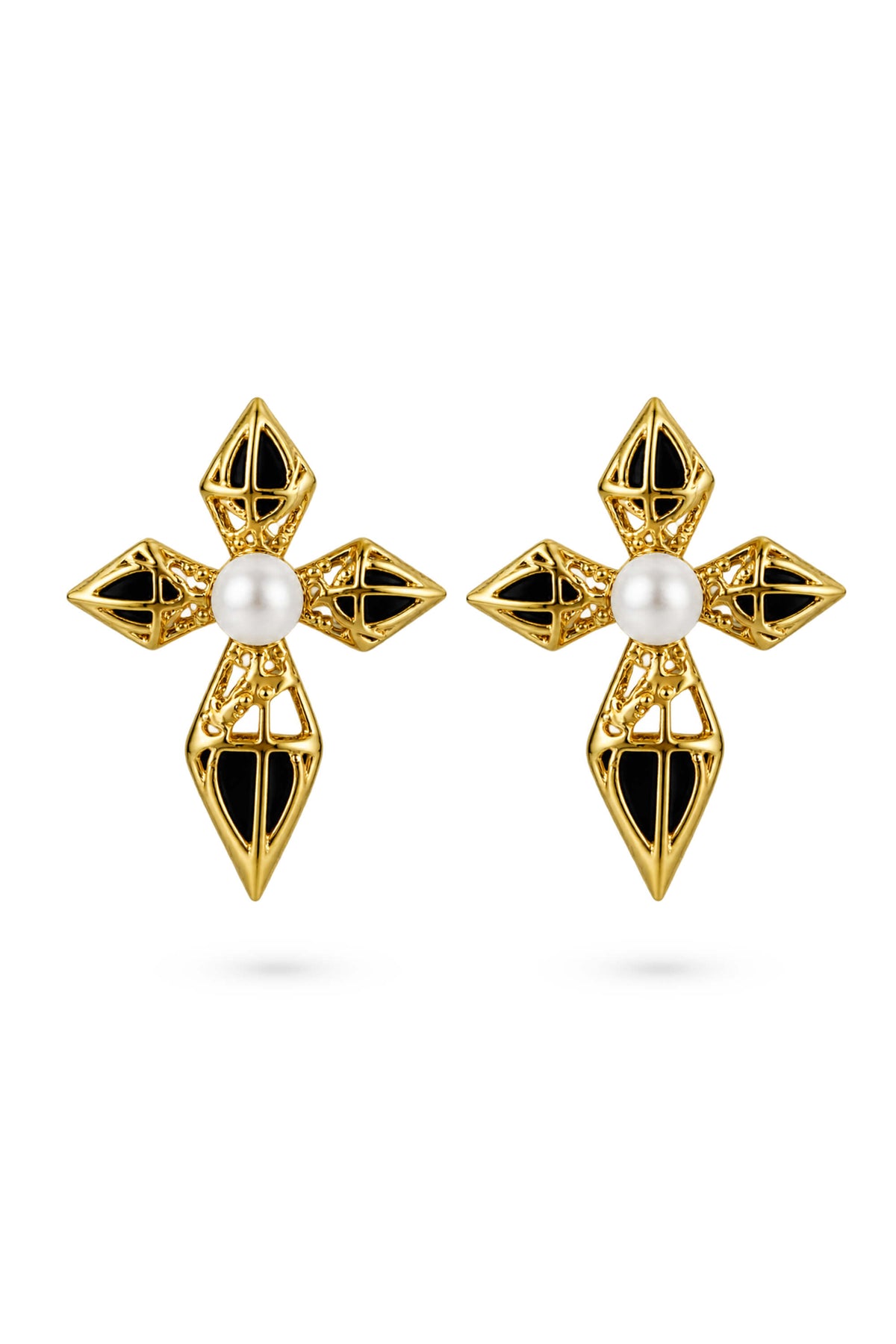 Pearl Four Point Star Jewelry Set