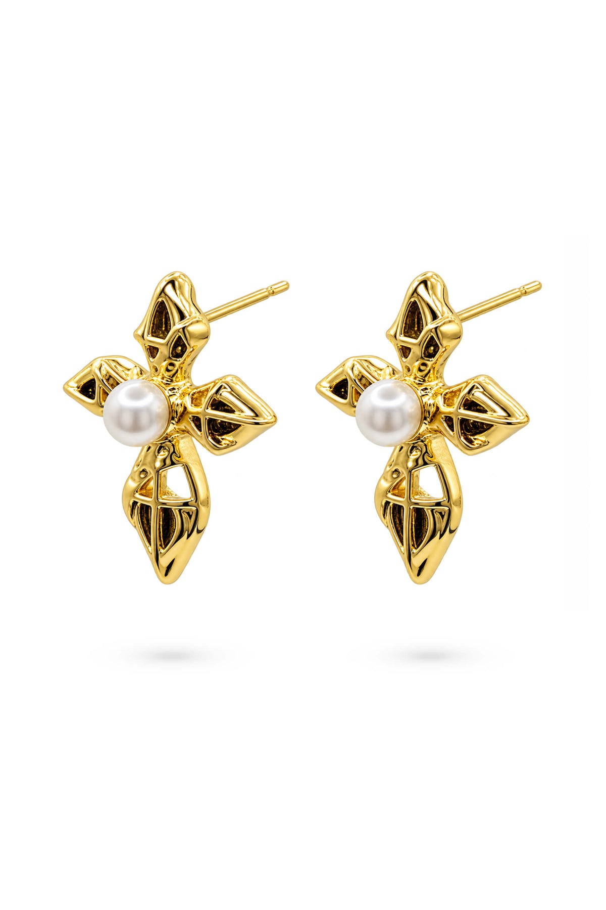 Pearl Four Point Star Jewelry Set