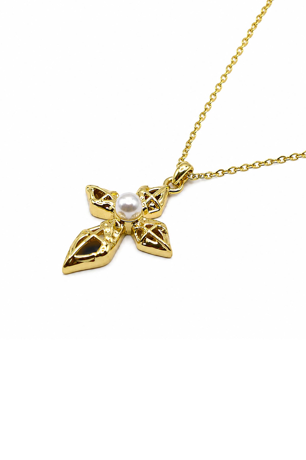Pearl Four Point Star Jewelry Set