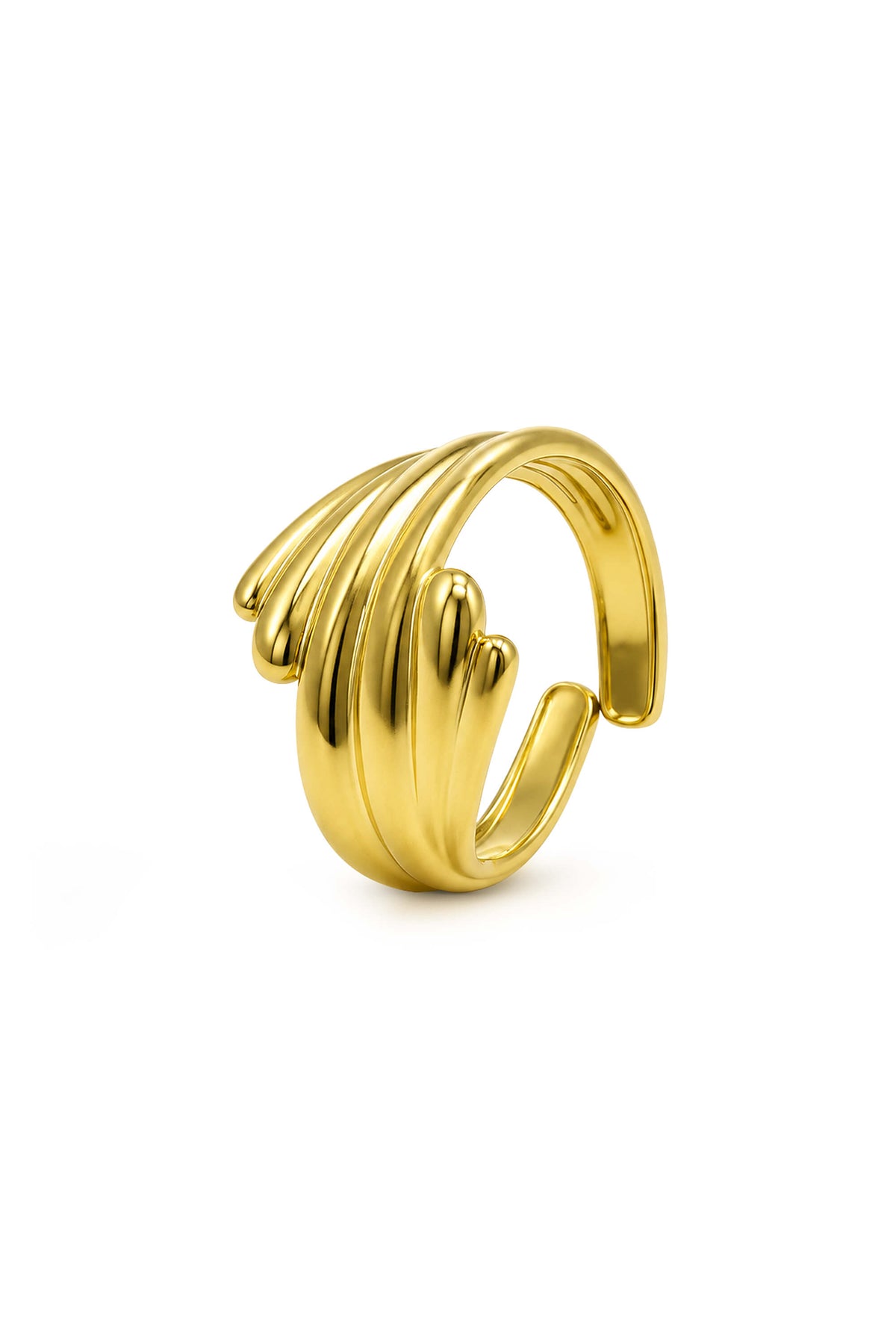 Golden Current Ring