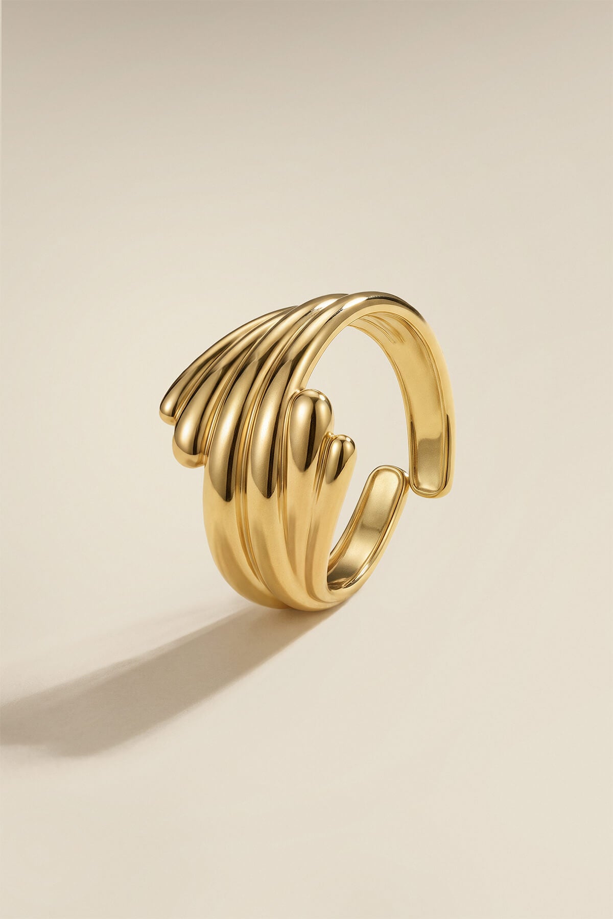 Golden Current Ring