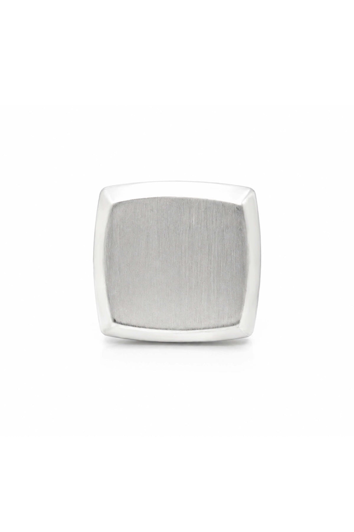 Concave Satin Square Ring