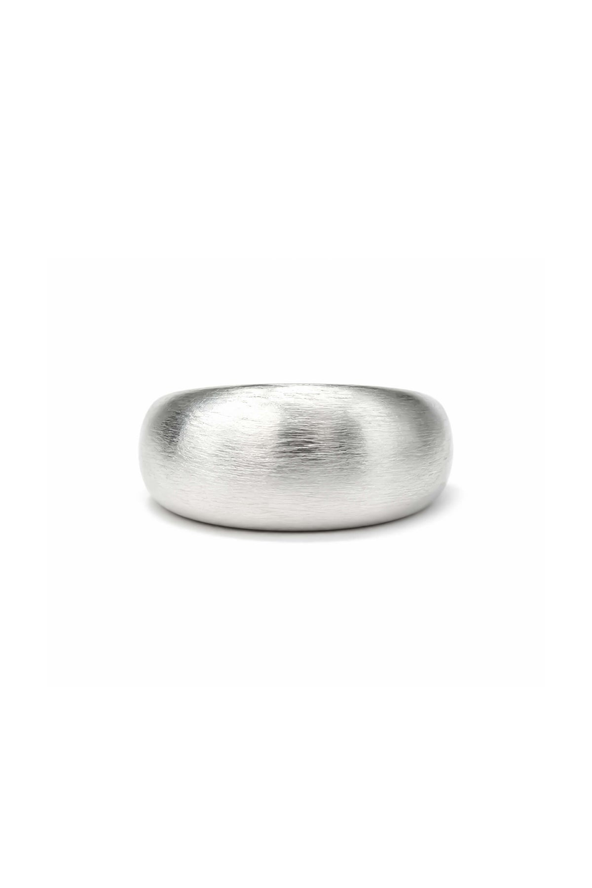 Brushed Textured Wide Band Ring