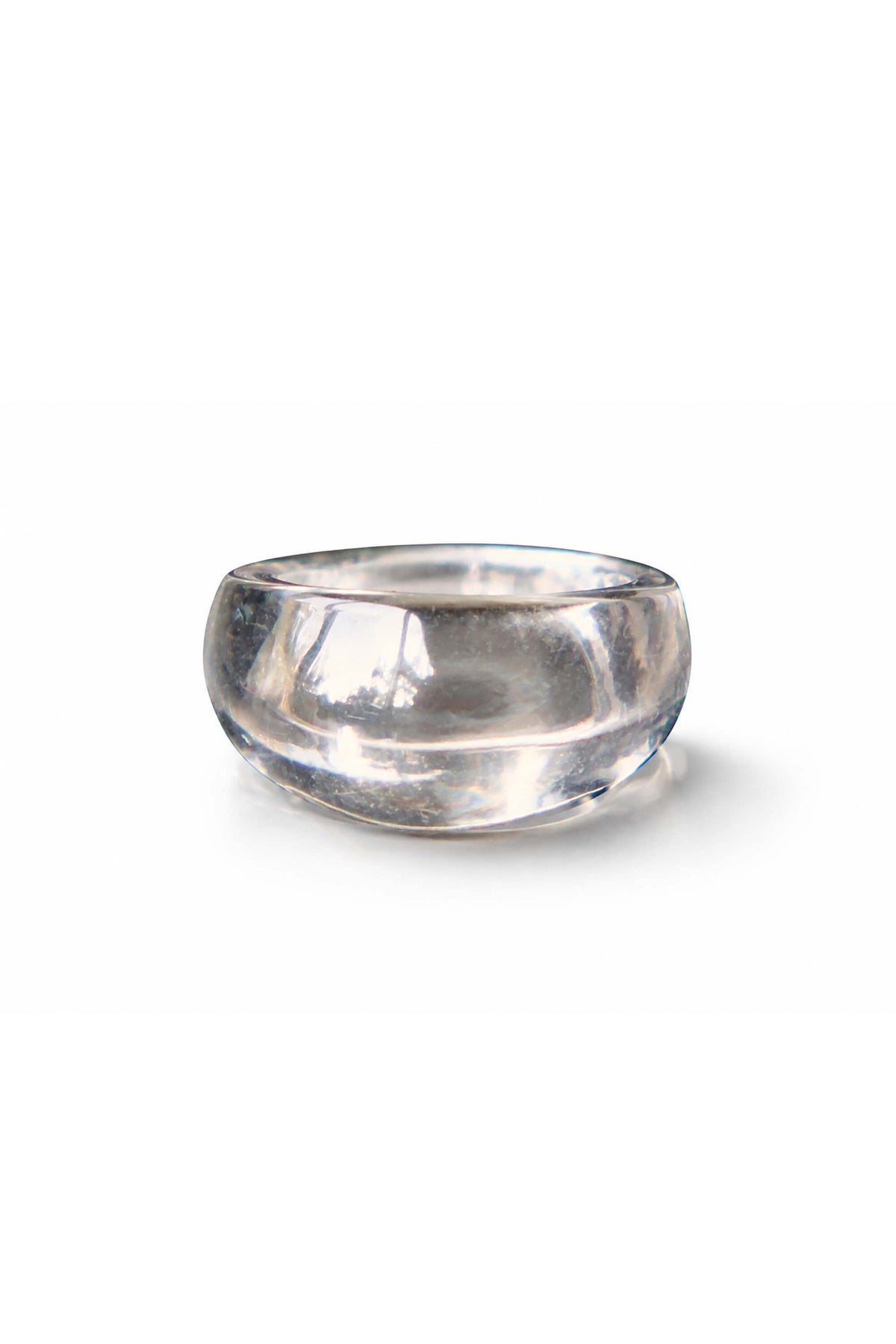 Clear Haze Dome Ring