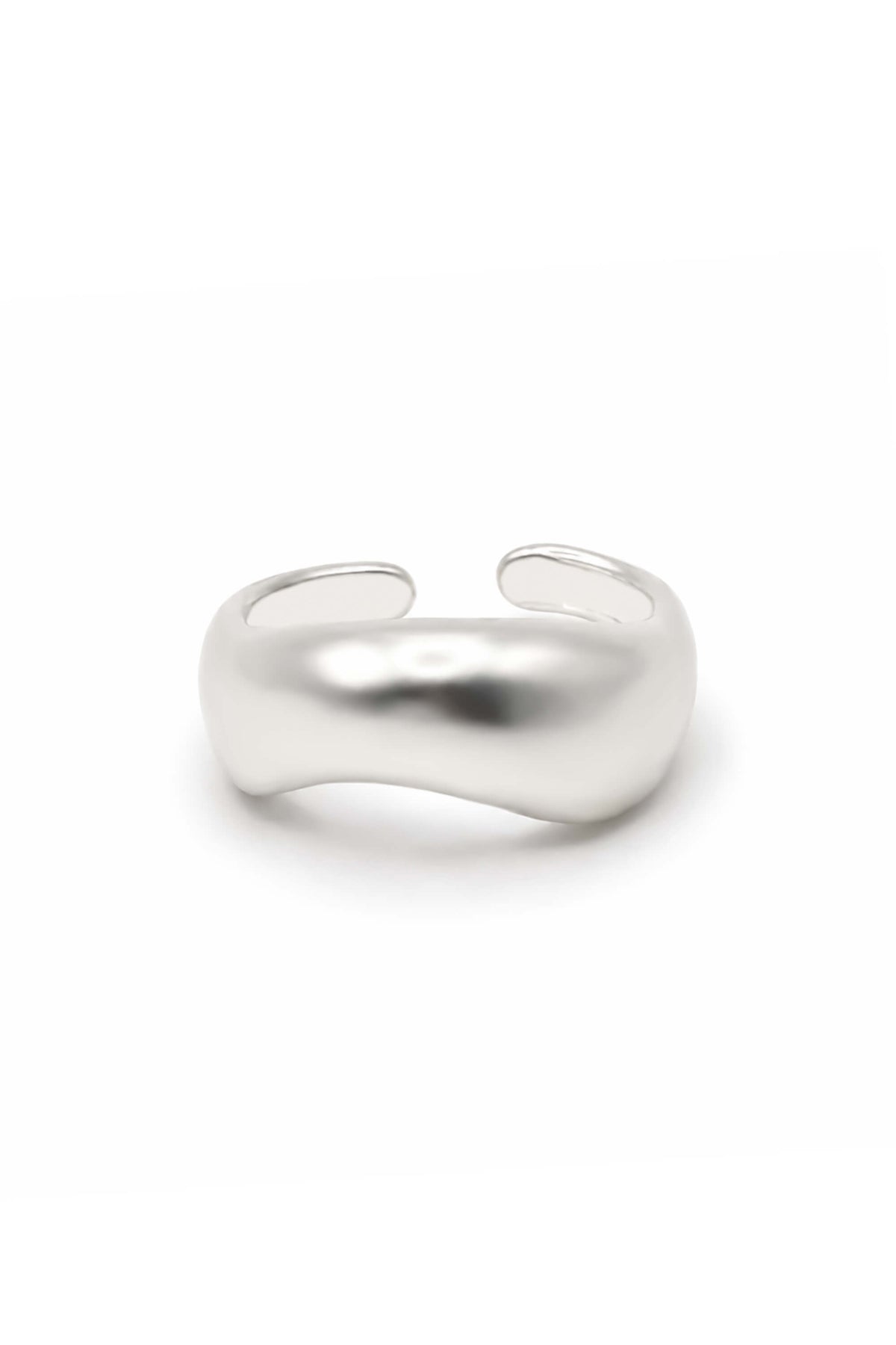 Organic Bean Curve Open Ring