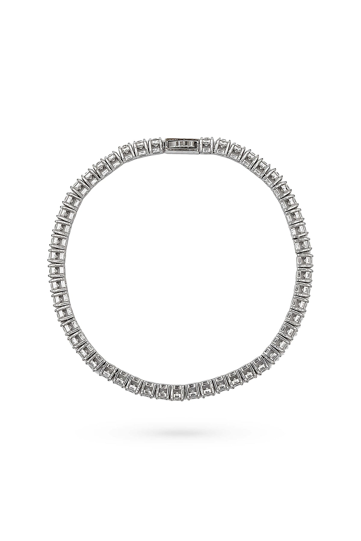 Square CZ Tennis Bracelet